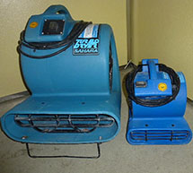 Ventilatoren - schnelleren Verdunstung der Feuchtigkeitsschicht